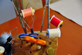 Tool holder made from drift wood. Tool holder made from drift wood.